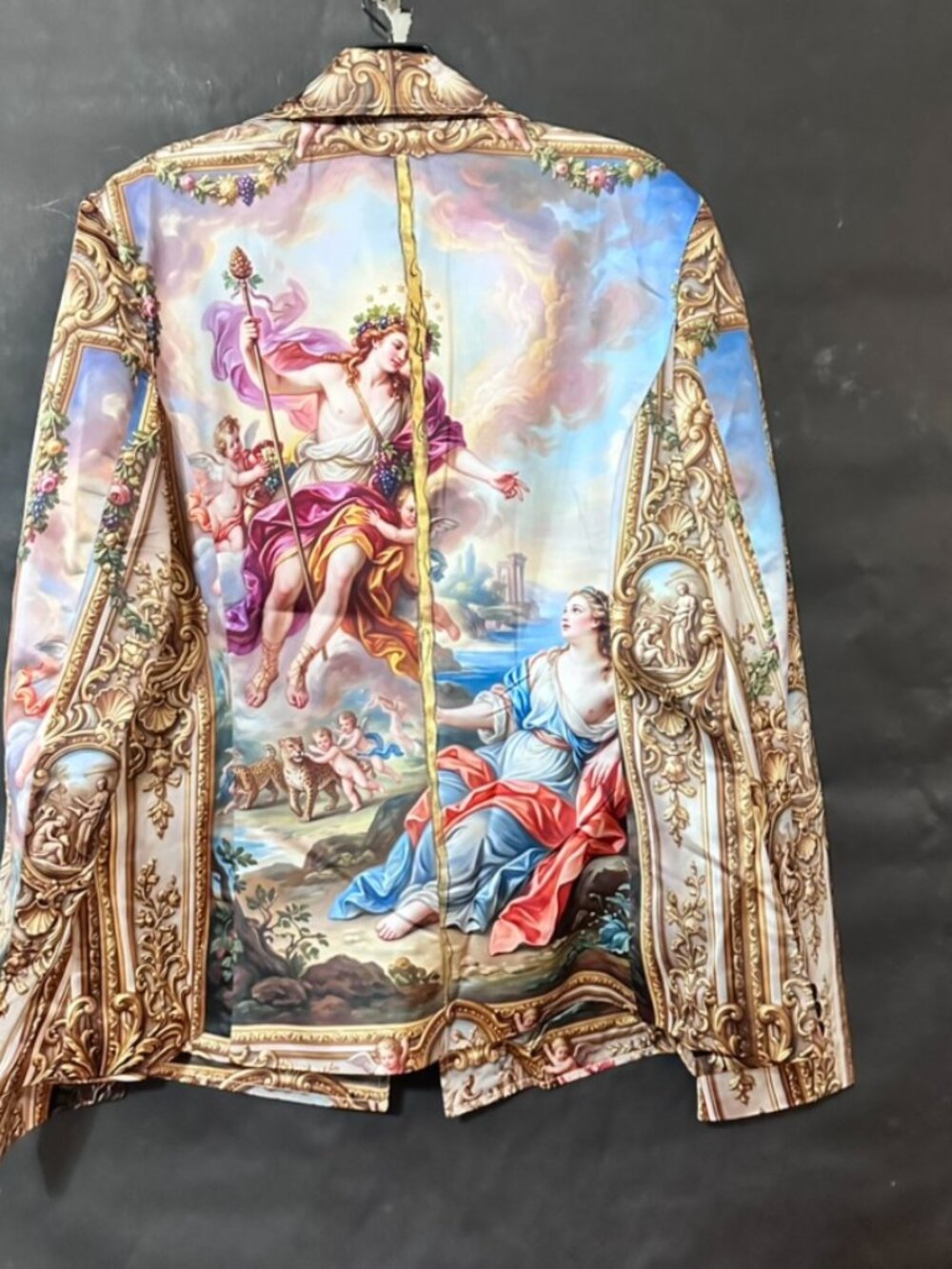 Conceptual Subculture Custom Bespoke Baroque Satin Blazer Size Large Rococo Myth - Picture 13 of 16